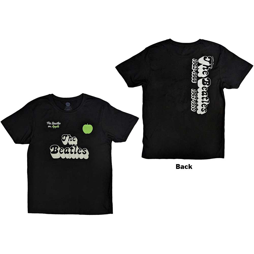 The Beatles | 70s Logo & Years - T-Shirt Black