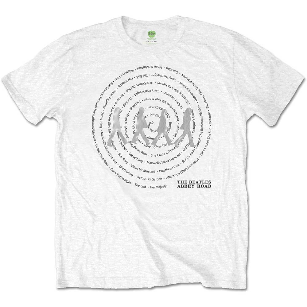 The Beatles | Abbey Road Songs Swirl - T-Shirt White