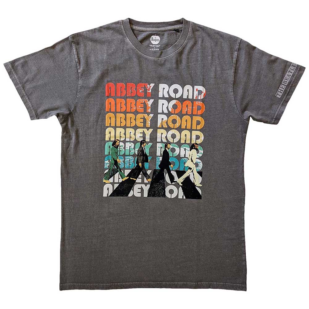 The Beatles | Abbey Stacked - T-Shirt Grey