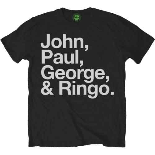 The Beatles | John, Paul, George & Ringo - T-Shirt Black