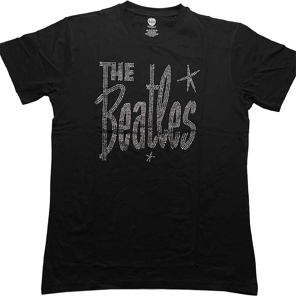 The Beatles | Retro Logo - T-Shirt Black