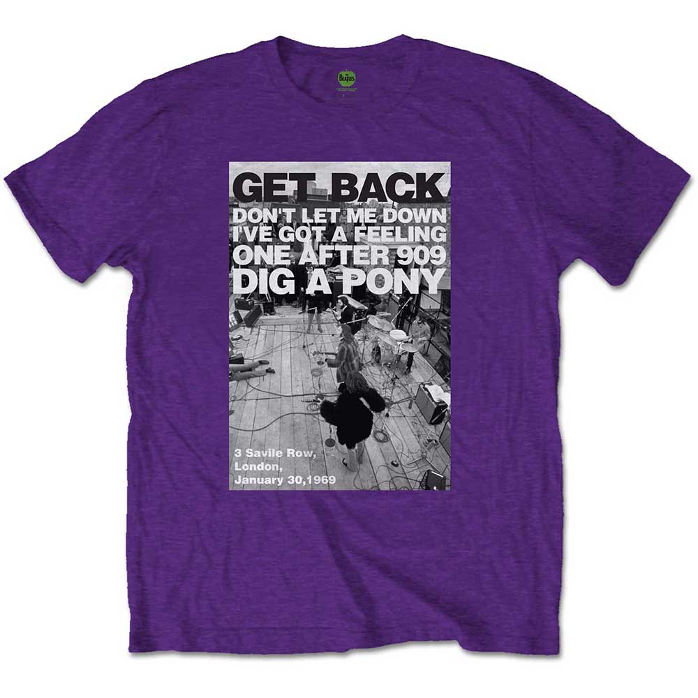 The Beatles | Rooftop Shot - T-Shirt Purple