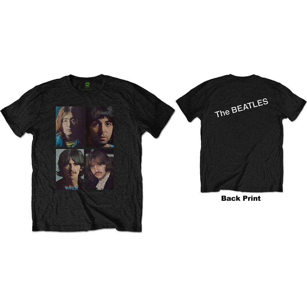The Beatles | White Album Faces - T-Shirt Black