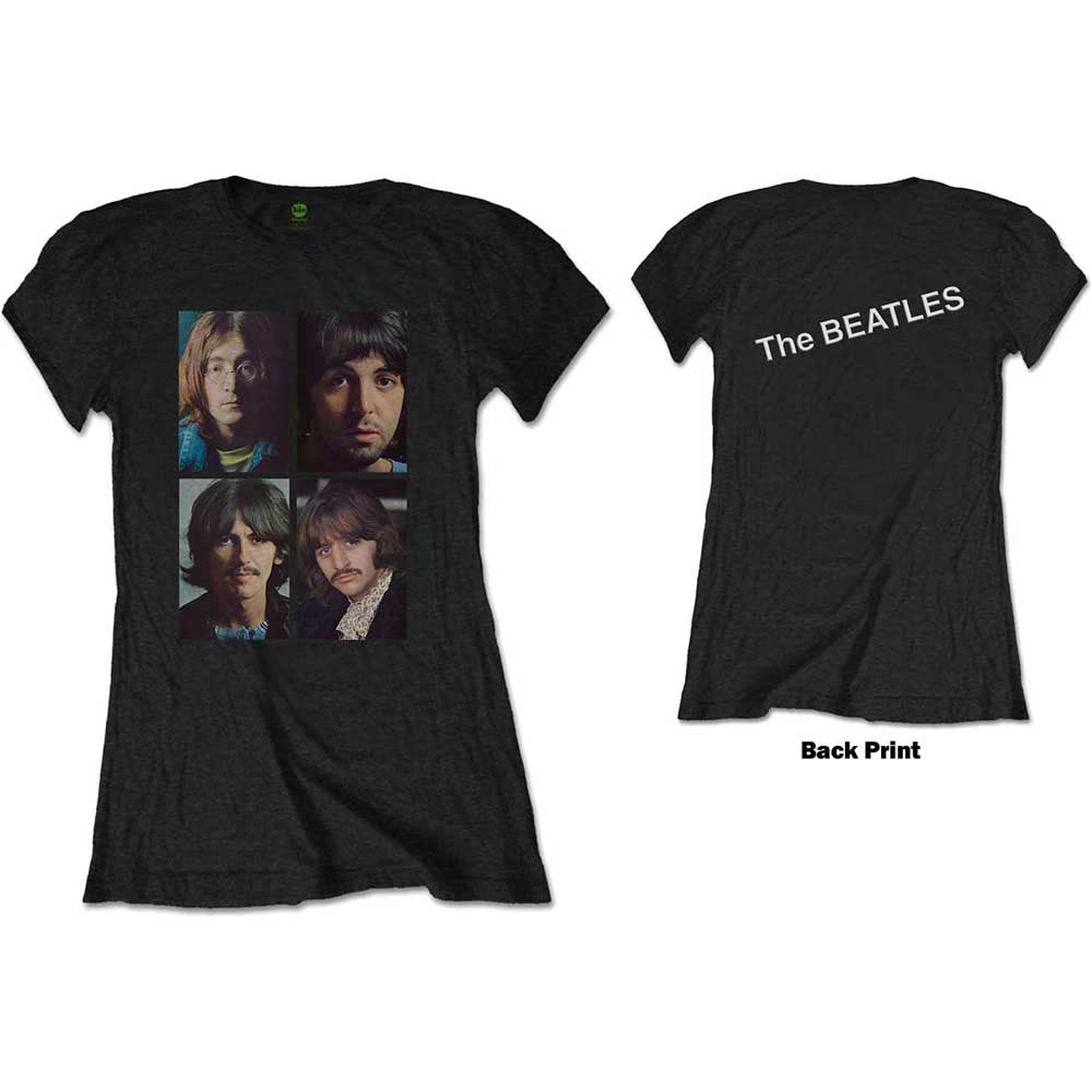 The Beatles | White Album Faces - T-Shirt Black