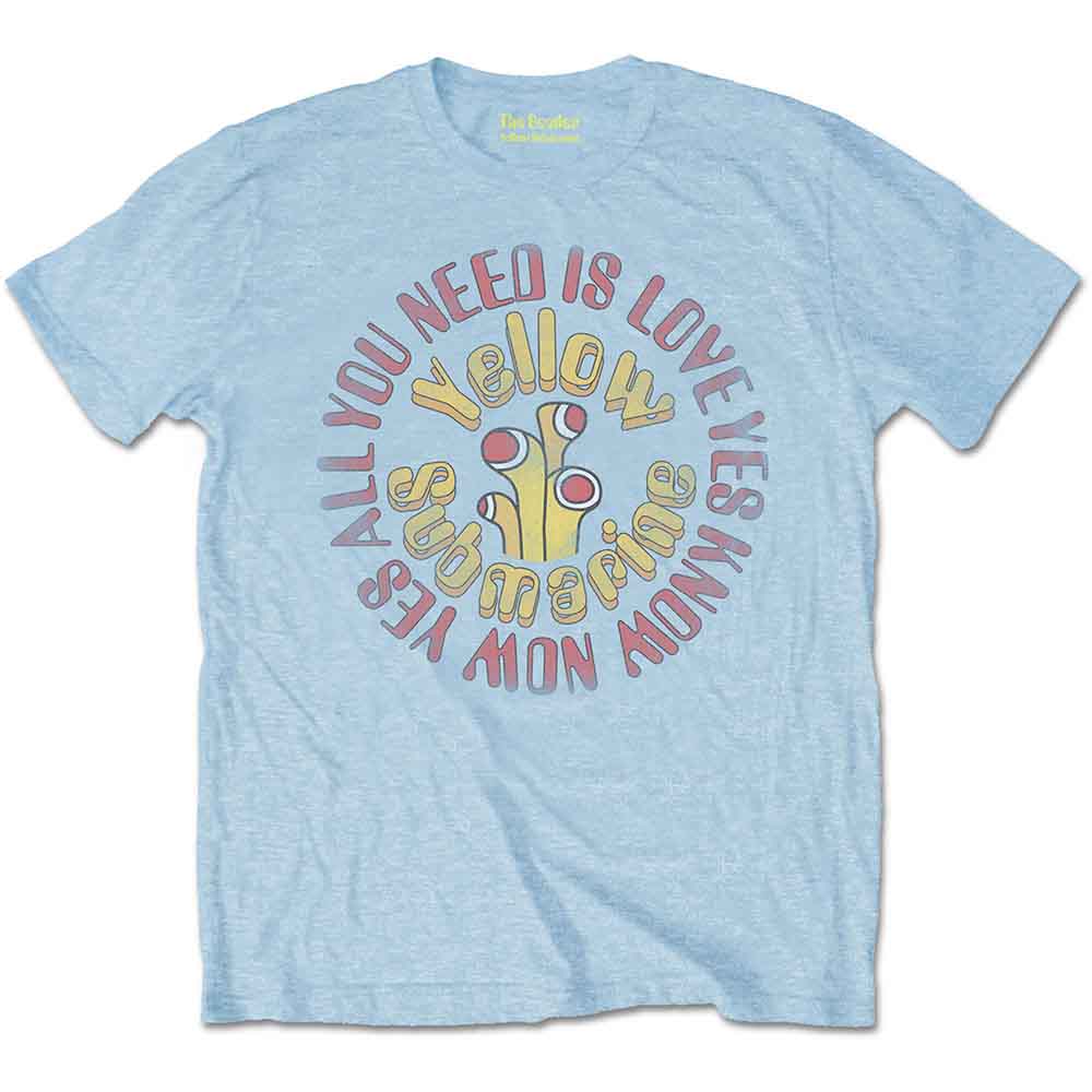 The Beatles | Yellow Submarine AYNIL Circle Vintage - T-Shirt Blue