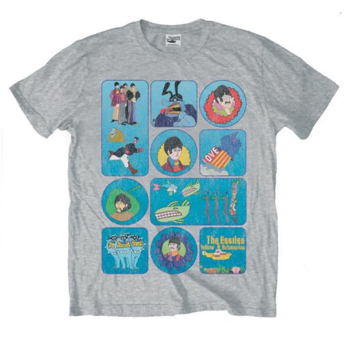 The Beatles | Yellow Submarine Montage - T-Shirt Grey