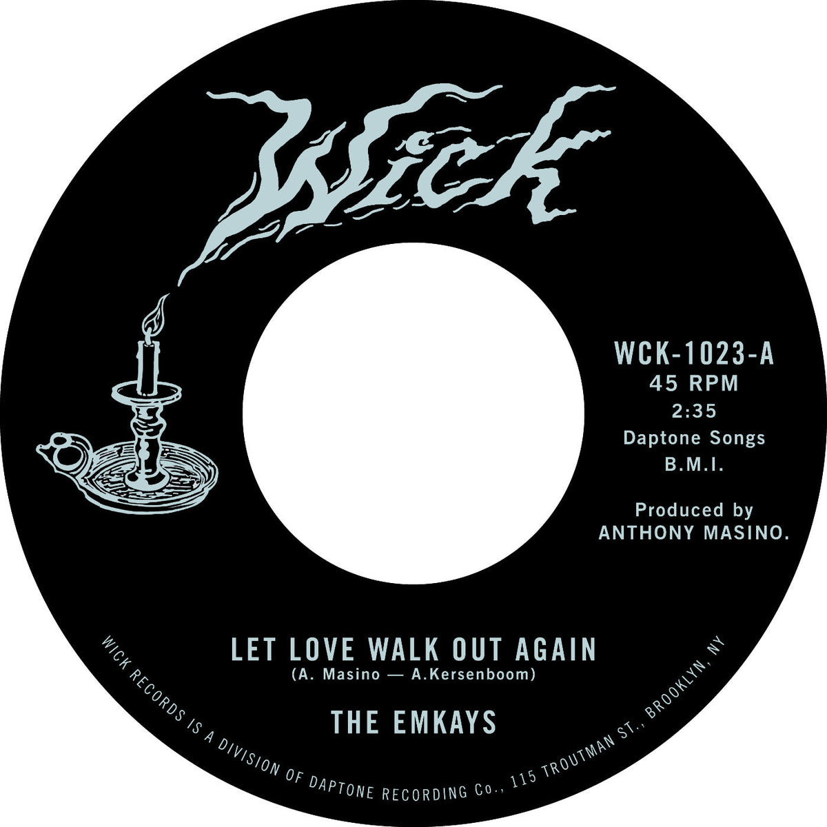 The Emkays | Let Love Walk Out Again B/W Through The Pines - Vinyl