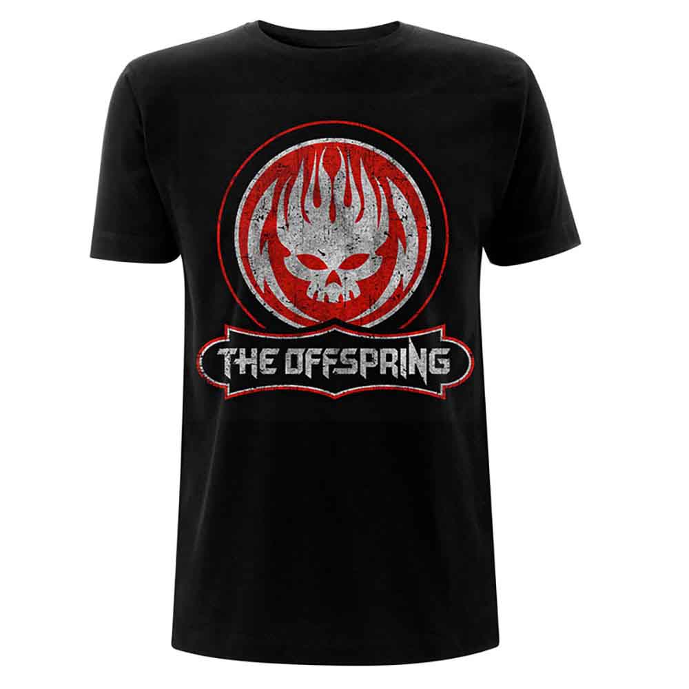 The Offspring | Distressed Skull - T-Shirt Black