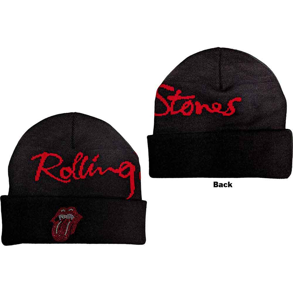 The Rolling Stones | Embellished Classic Tongue - Hat Black