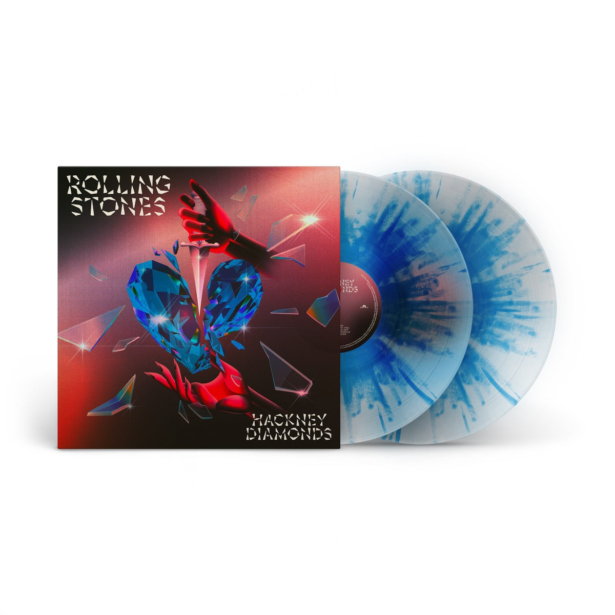 The Rolling Stones | Hackney Diamonds (1 Year Anniversary) (Limited Edition, Clear W/ Blue Splatter Colored Vinyl, 180 Gram Vinyl, Booklet) (2 Lp's) - Vinyl