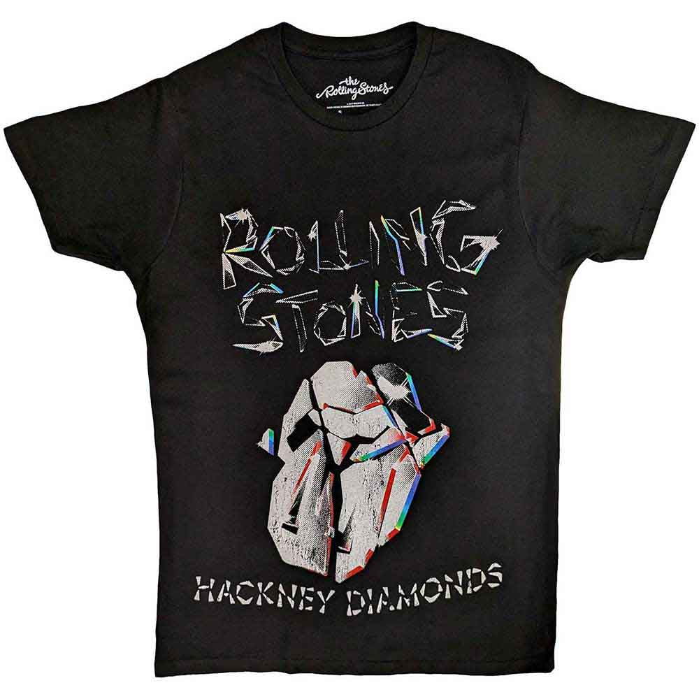 The Rolling Stones | Hackney Diamonds Faded Logo - T-Shirt Black