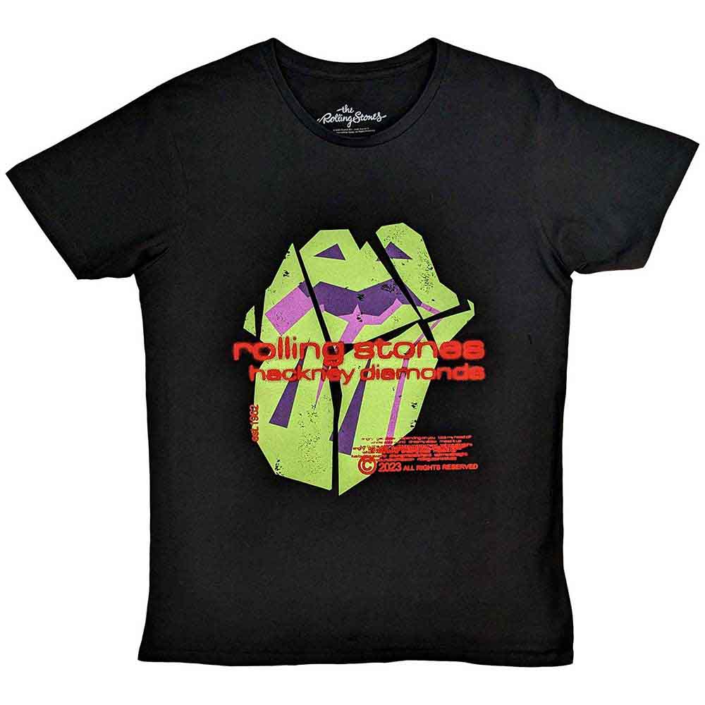 The Rolling Stones | Hackney Diamonds Neon Tongue - T-Shirt Black