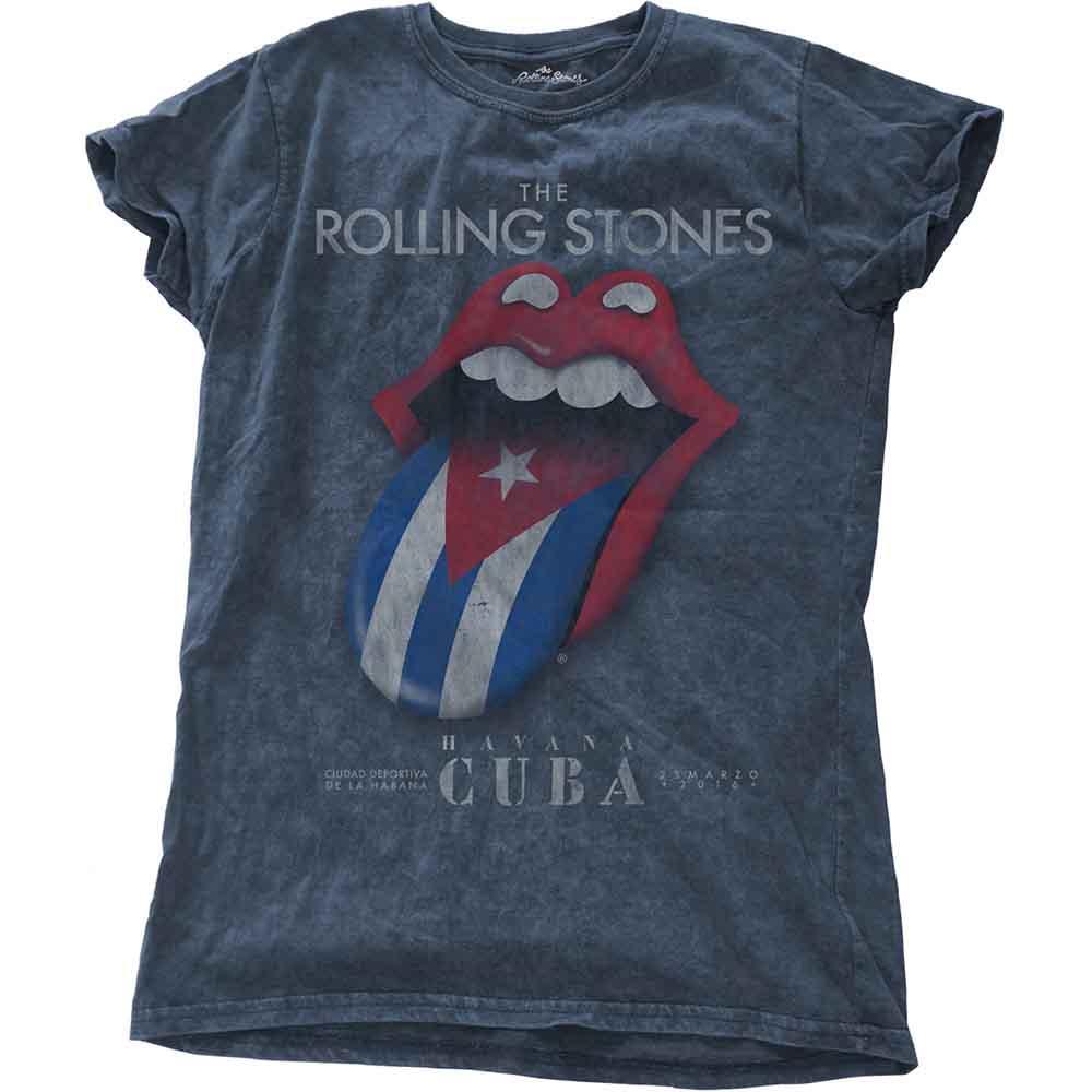 The Rolling Stones | Havana Cuba - T-Shirt Blue