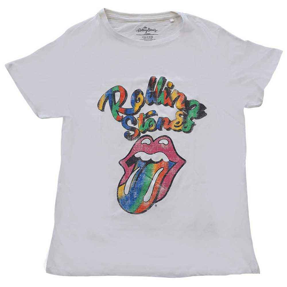 The Rolling Stones | Multicolour Tongue - T-Shirt White