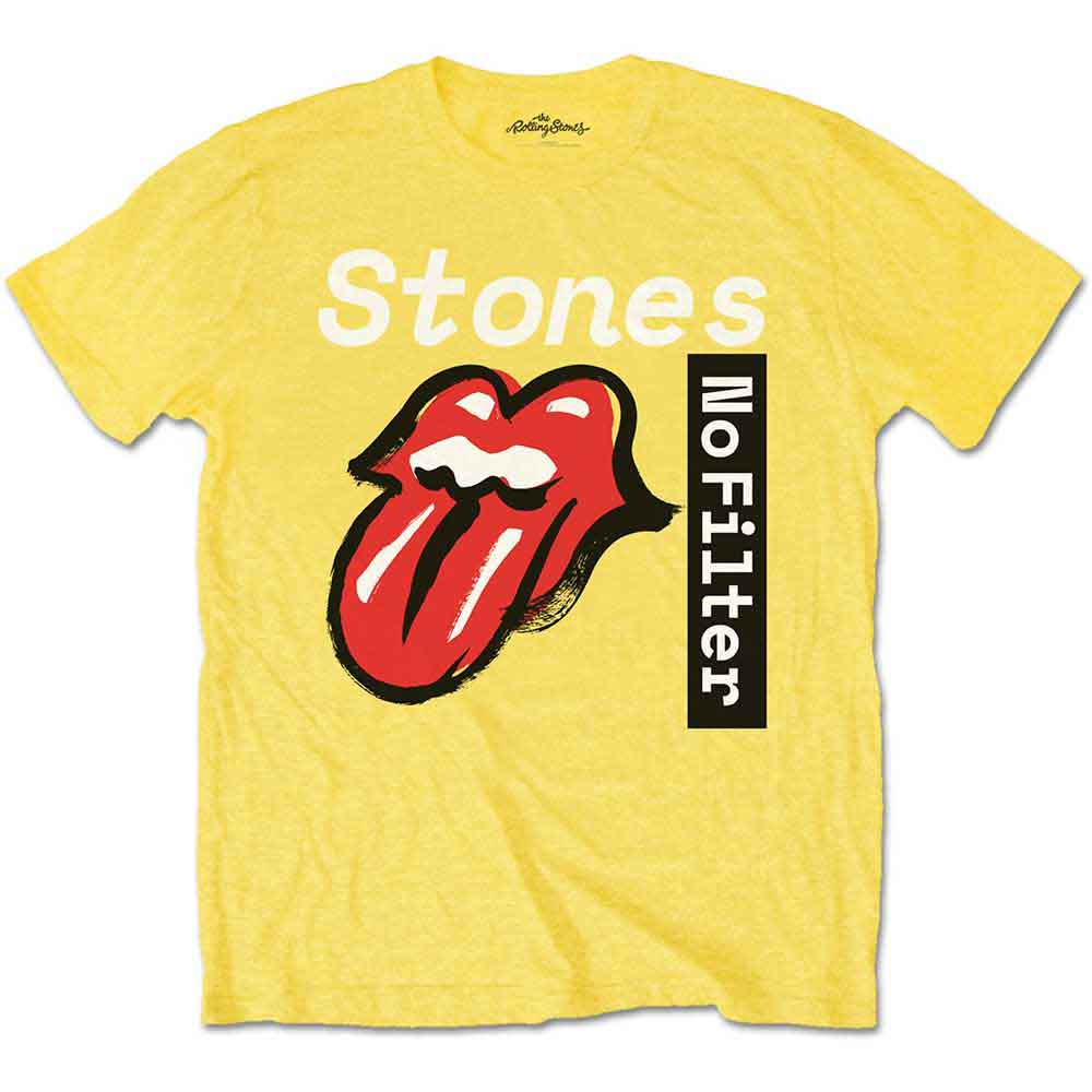 The Rolling Stones | No Filter Text - T-Shirt Yellow
