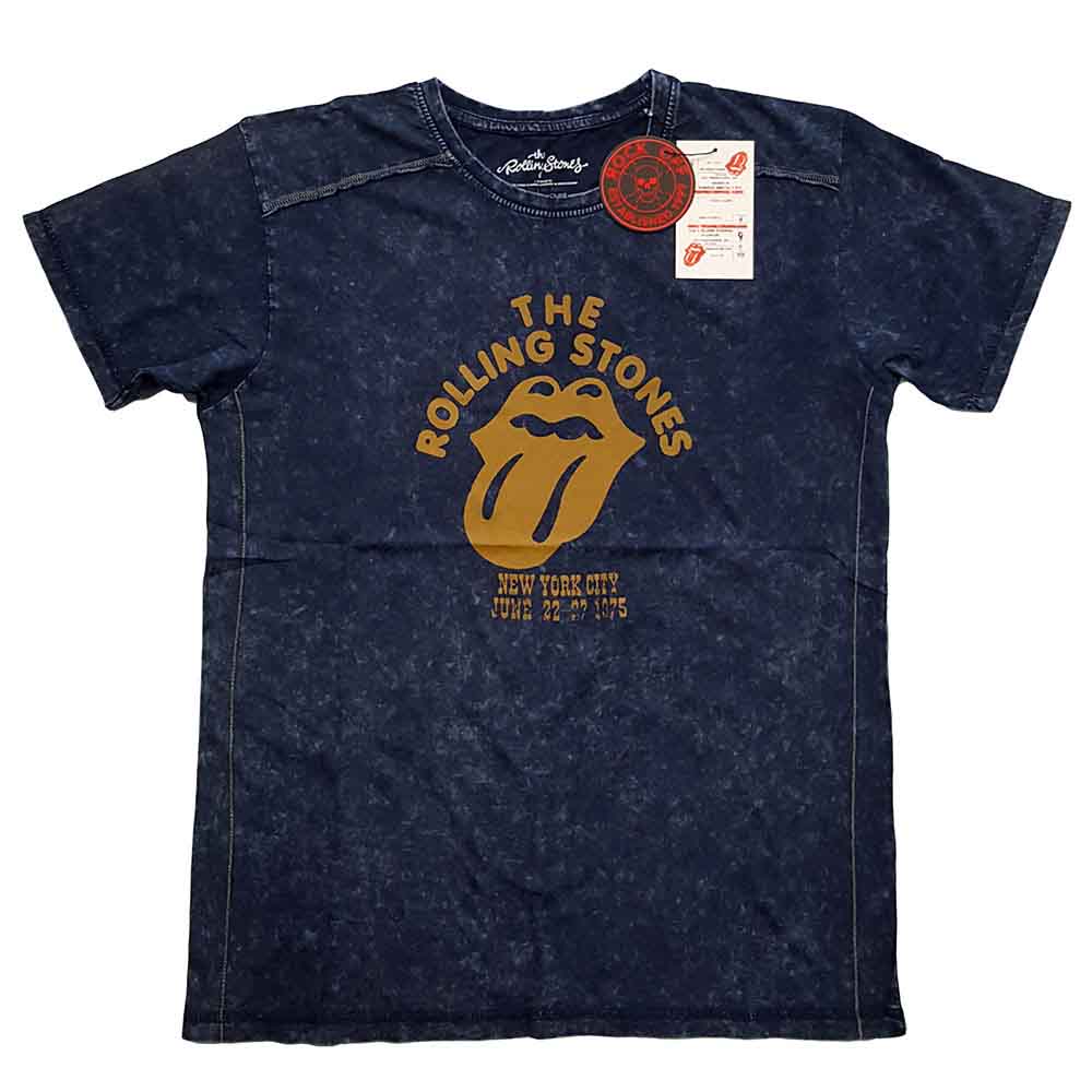 The Rolling Stones | NYC '75 - T-Shirt Blue