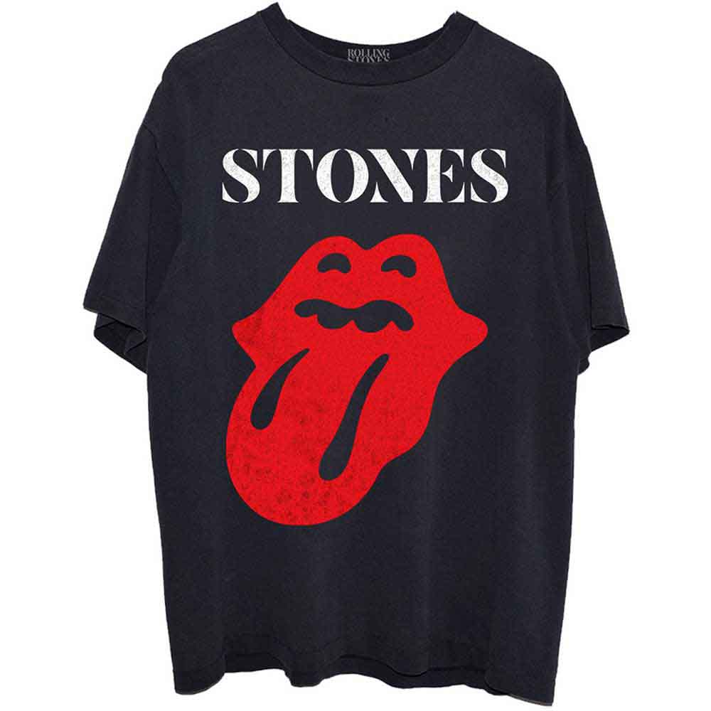 The Rolling Stones | Sixty Classic Vintage Solid Tongue - T-Shirt Black