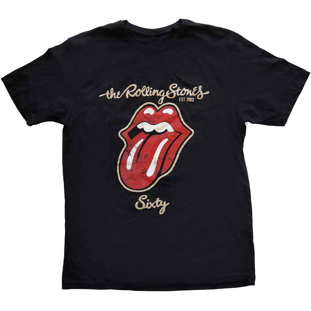 The Rolling Stones | Sixty Plastered Tongue - T-Shirt Black