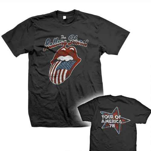 The Rolling Stones | Tour of America 78 - T-Shirt Black
