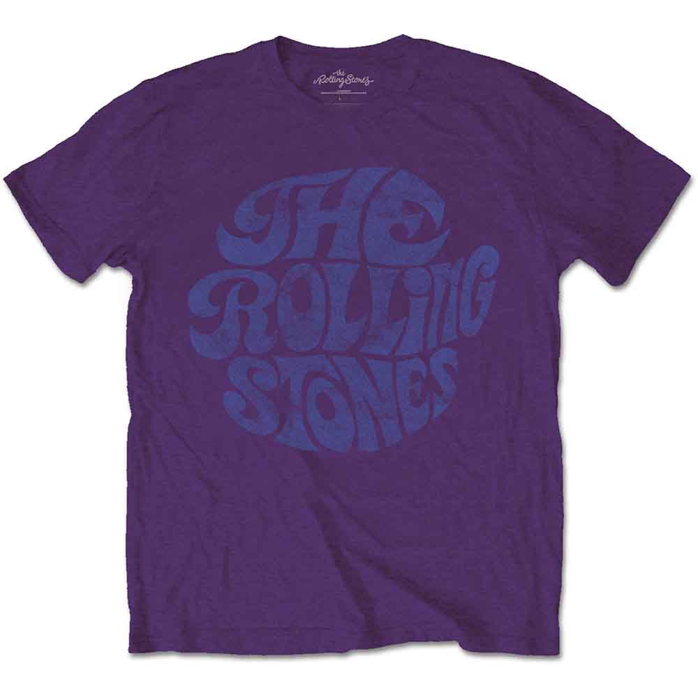 The Rolling Stones | Vintage 70s Logo - T-Shirt Purple