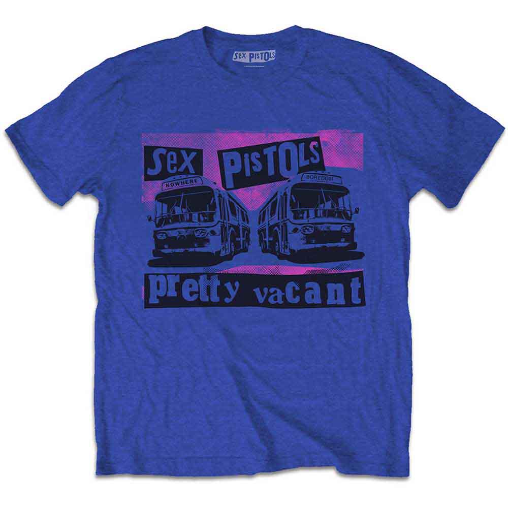 The Sex Pistols | Pretty Vacant Coaches - T-Shirt Blue