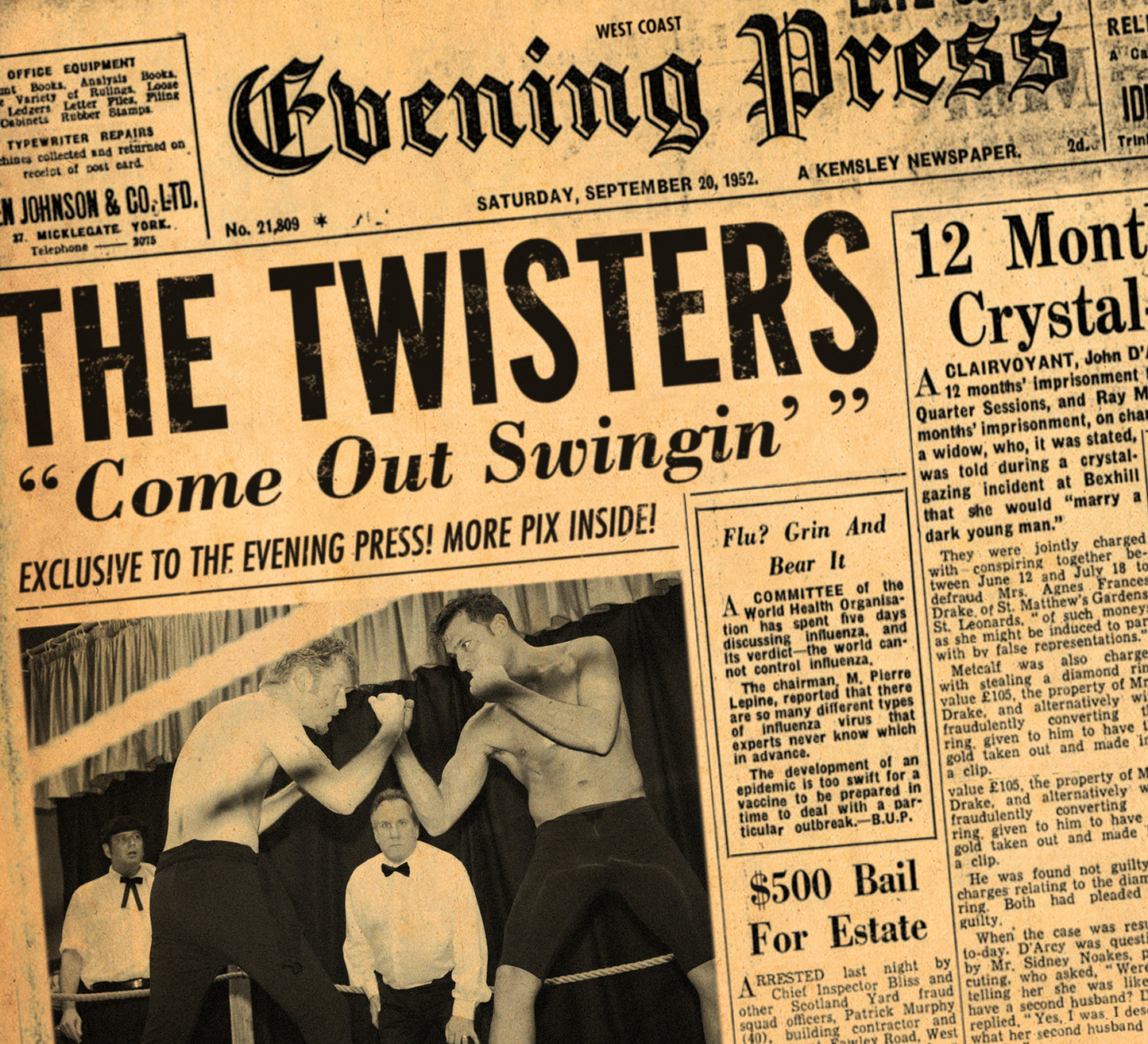 The Twisters | Come Out Swingin': The Masters of Hot Jump Swing Blues! - CD