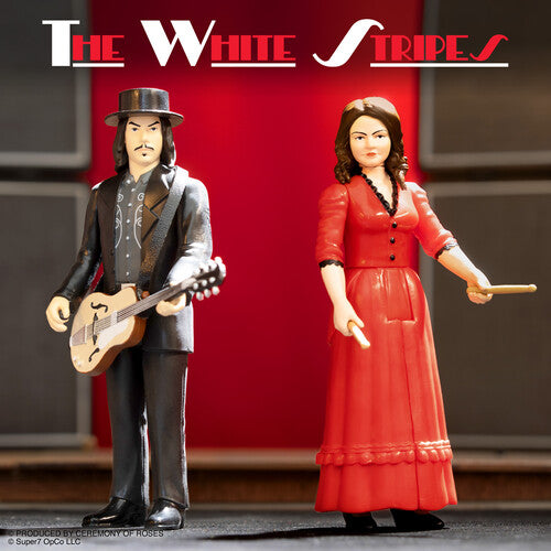 The White Stripes | Super7 - White Stripes - ReAction Figures Wv1 - Get Behind Me Satan 2-Pack (Action Figure, Collectible) - Action Figure