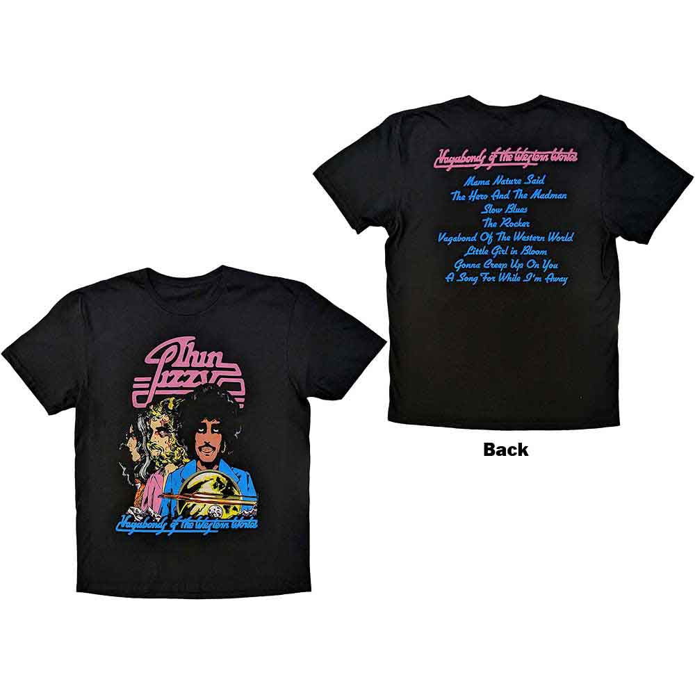 Thin Lizzy | Vagabonds of the Western World Tracklist - T-Shirt Black
