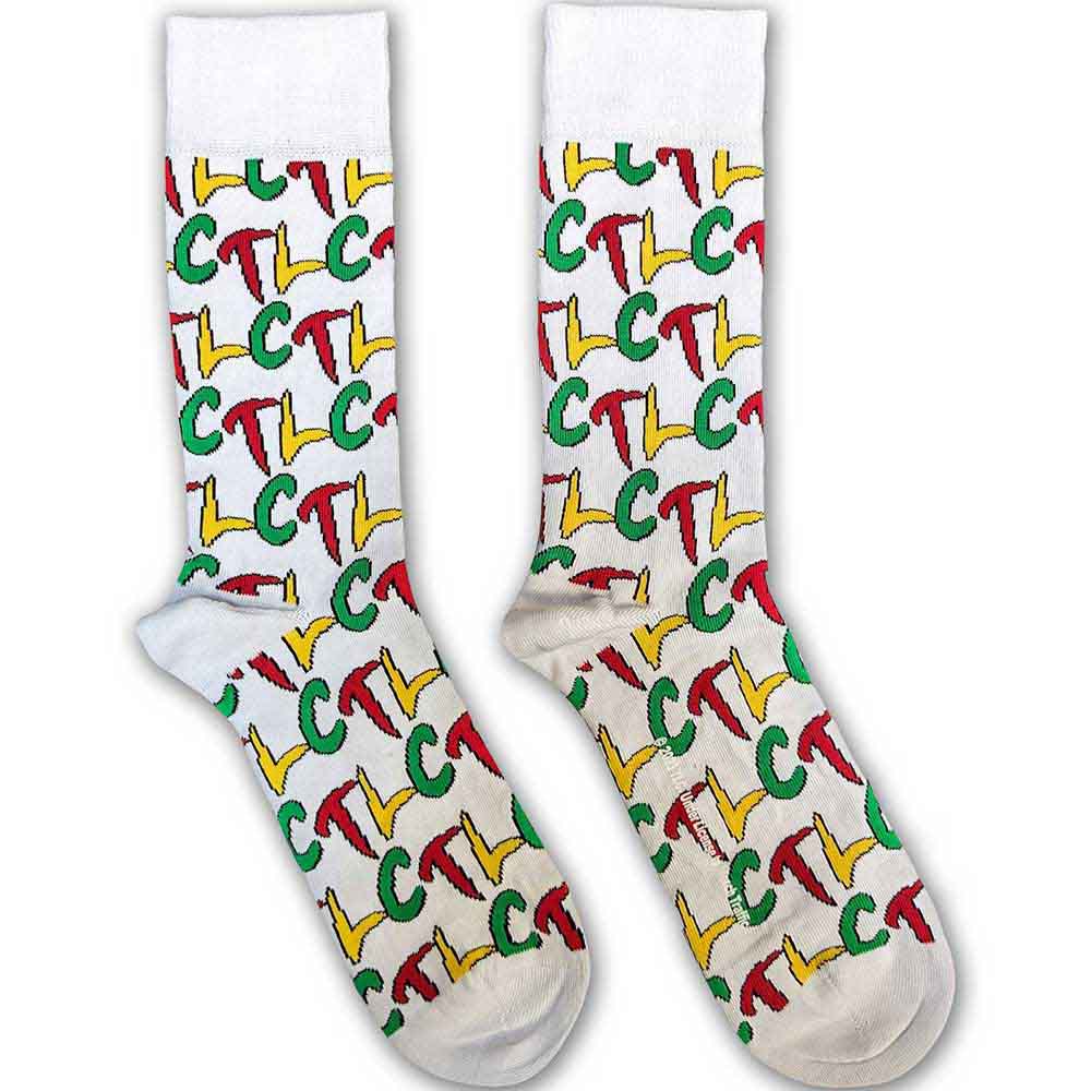 Tlc | Logo Repeat - Socks White