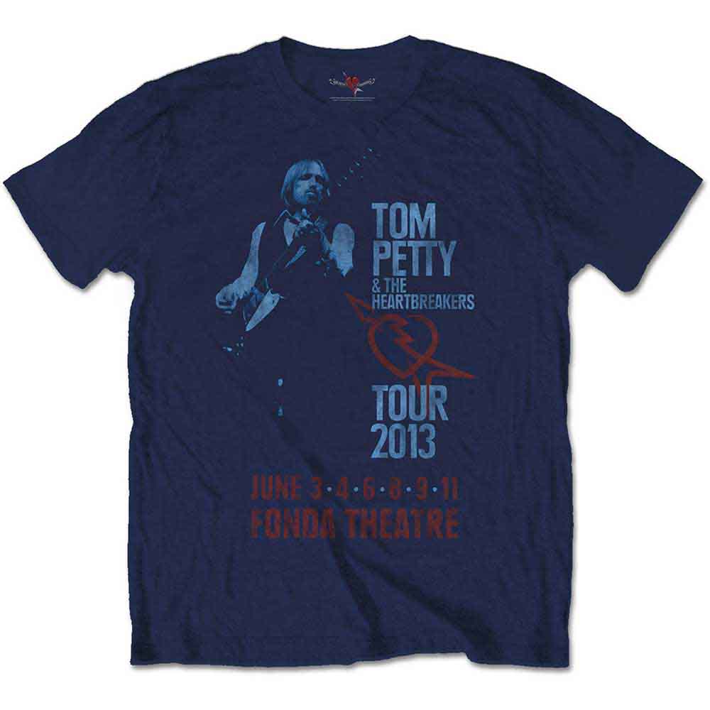 Tom Petty & The Heartbreakers | Fonda Theatre - T-Shirt Blue