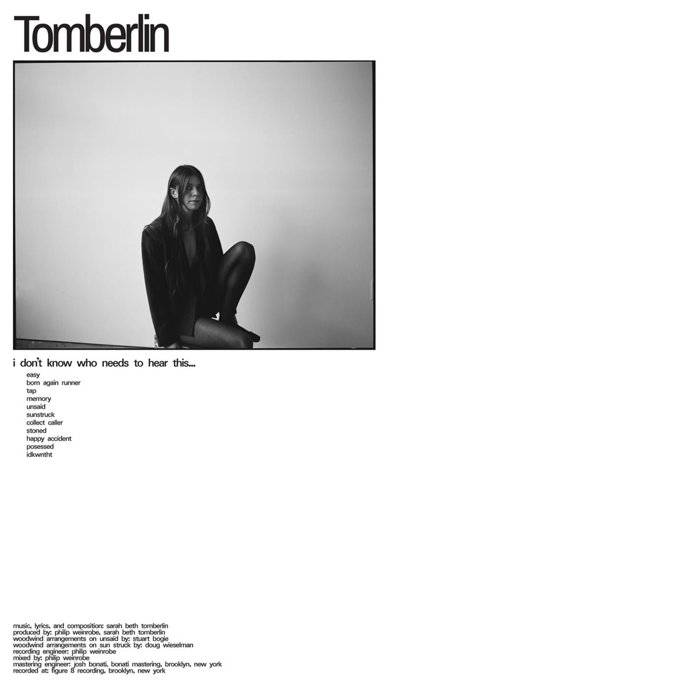 Tomberlin | i don’t know who needs to hear this... - CD