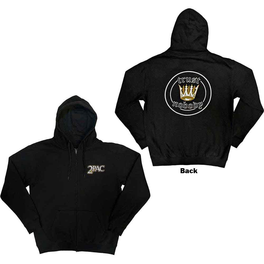 Tupac | Crown Seal - Sweatshirt Black