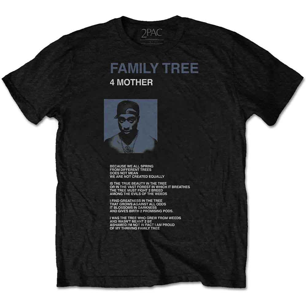 Tupac | Family Tree - T-Shirt Black