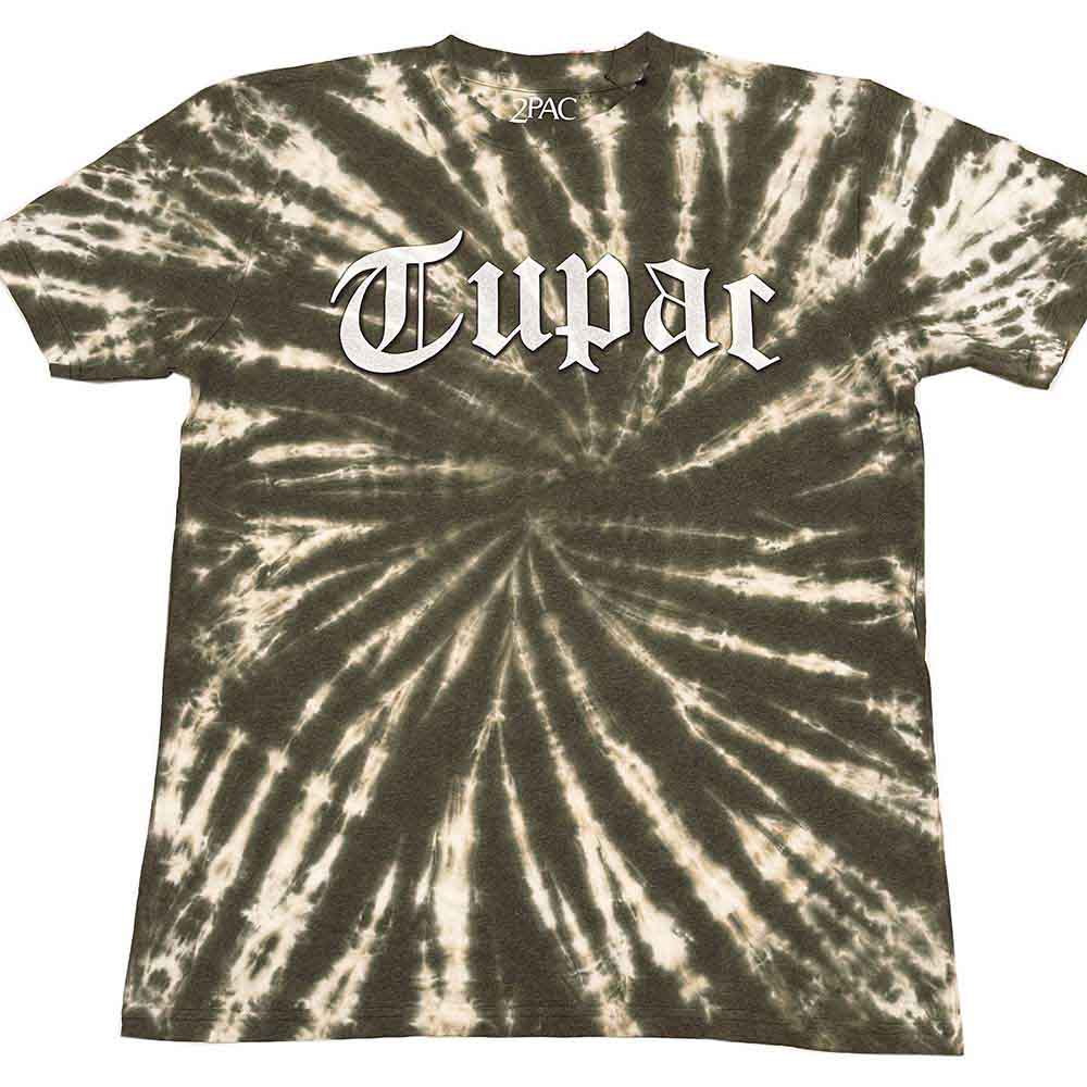 Tupac | Gothic Logo - T-Shirt Green