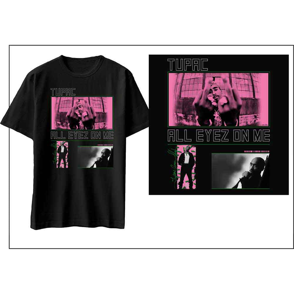 Tupac | Photo Mix - T-Shirt Black