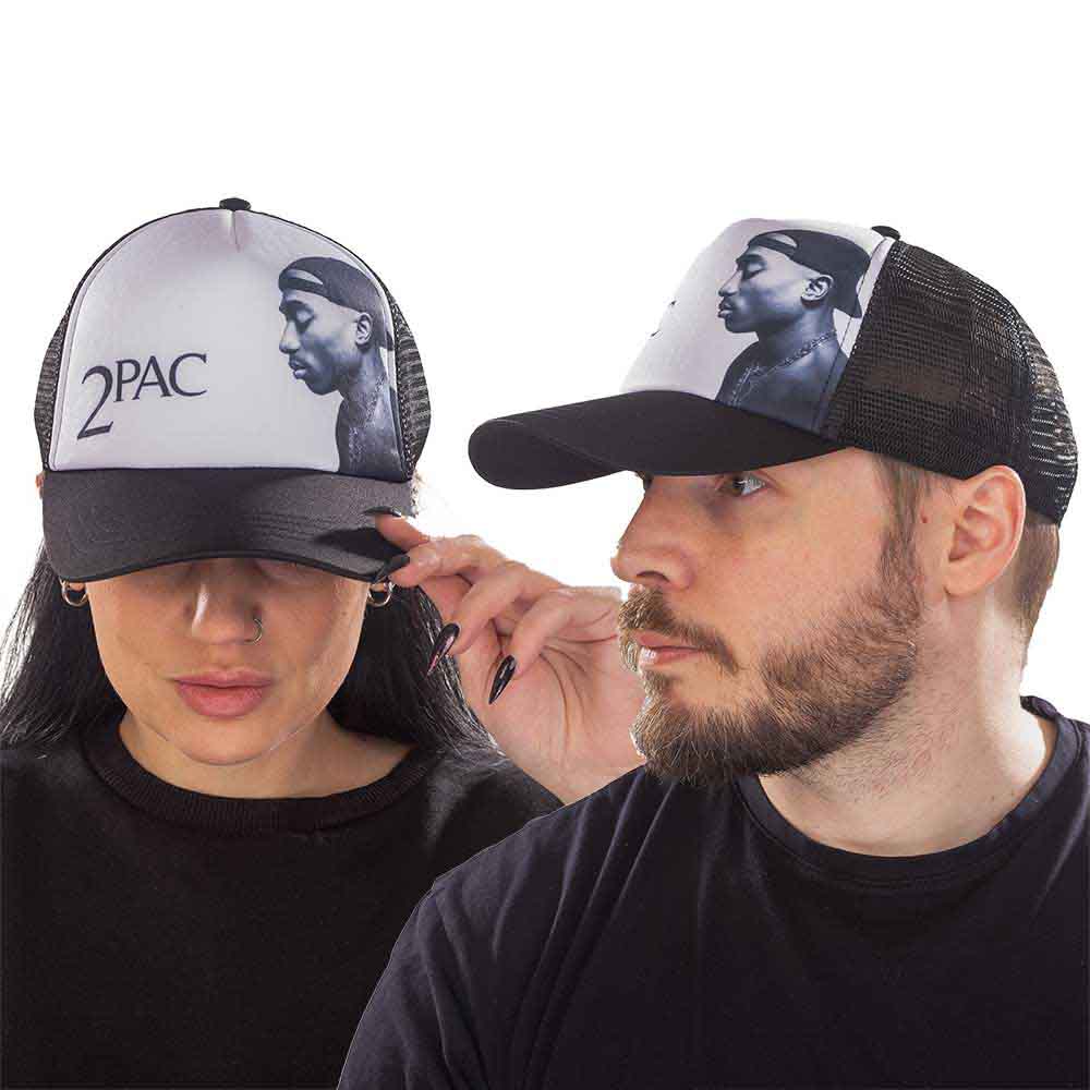 Tupac | Profile Photo - Hat Black, White