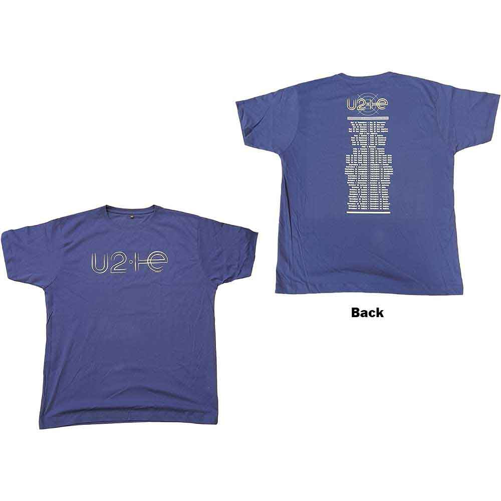 U2 | I+E 2015 Tour Dates - T-Shirt Blue