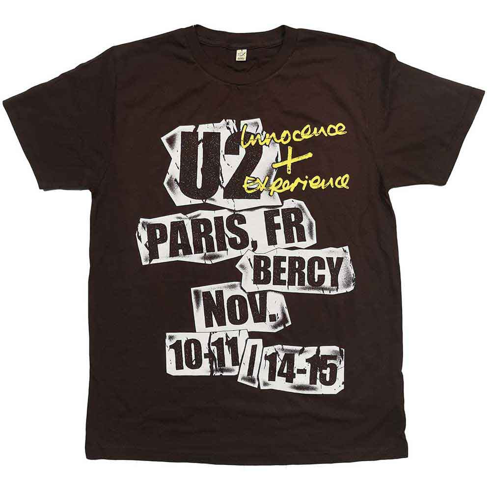 U2 | I+E Paris Event 2015 - T-Shirt Brown