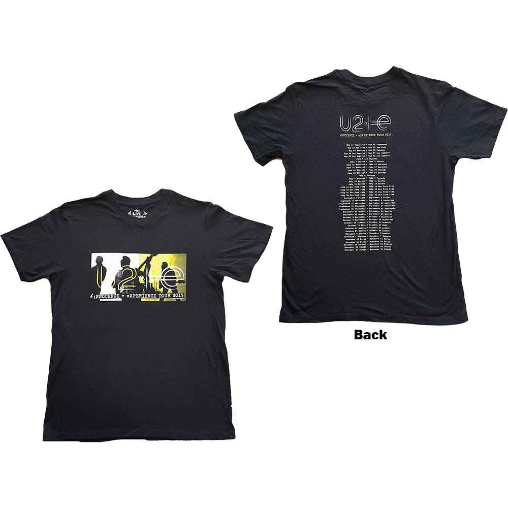 U2 | I+E Tour 2015 Band Silhouettes - T-Shirt Black