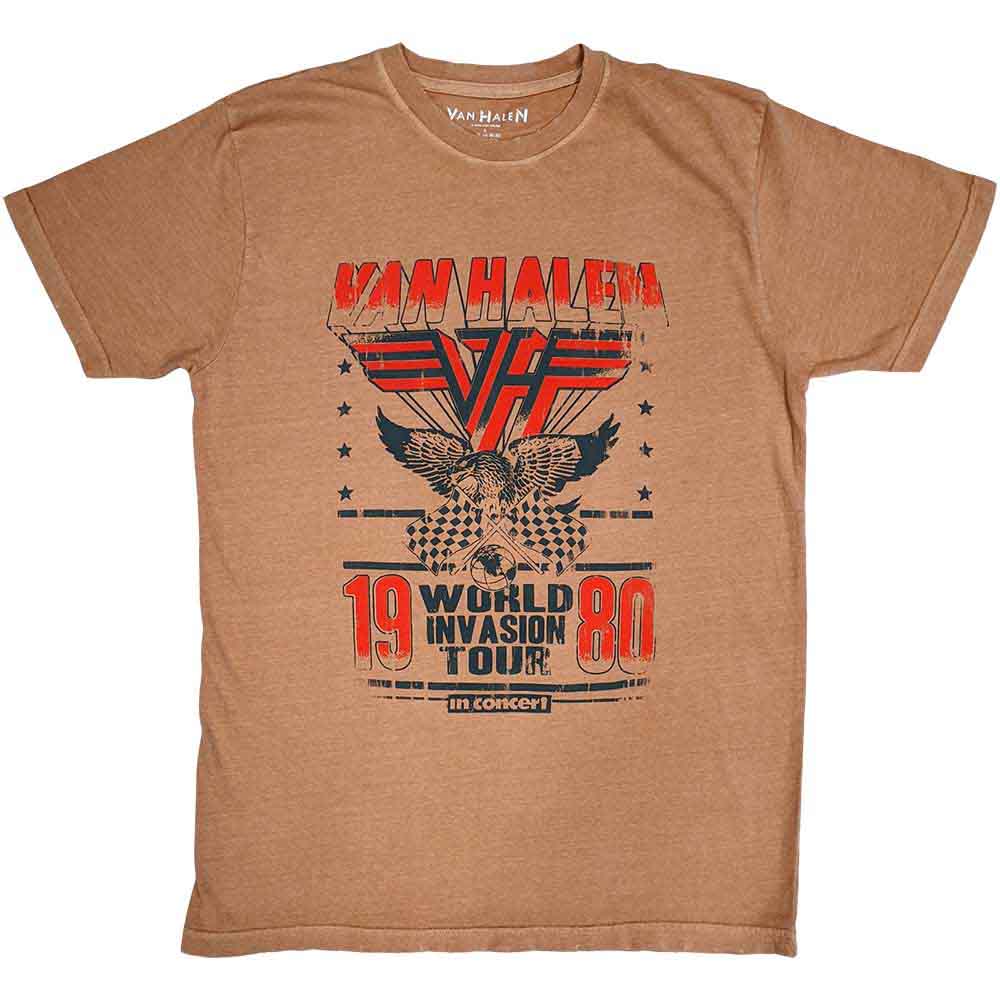 Van Halen | World Invasion - T-Shirt Pink
