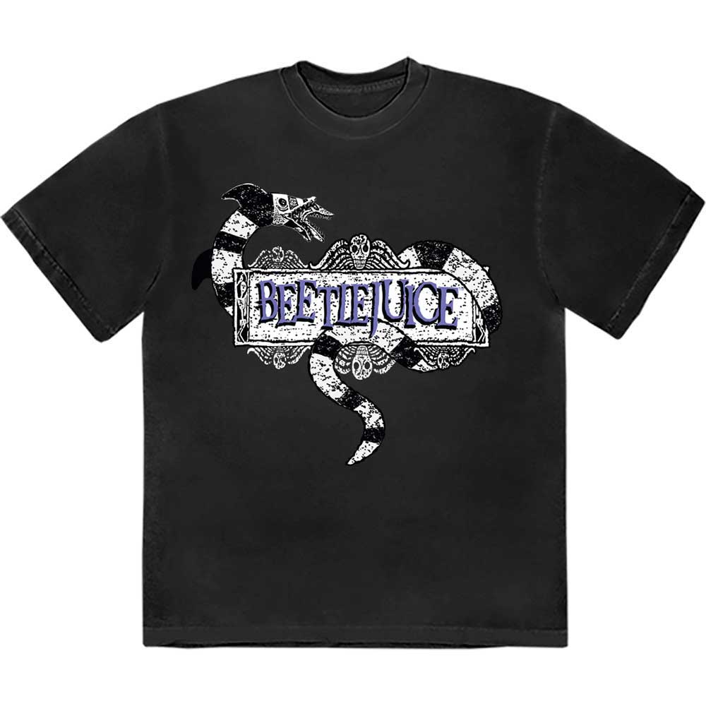 Warner Bros | Beetlejuice Snake Badge - T-Shirt Black