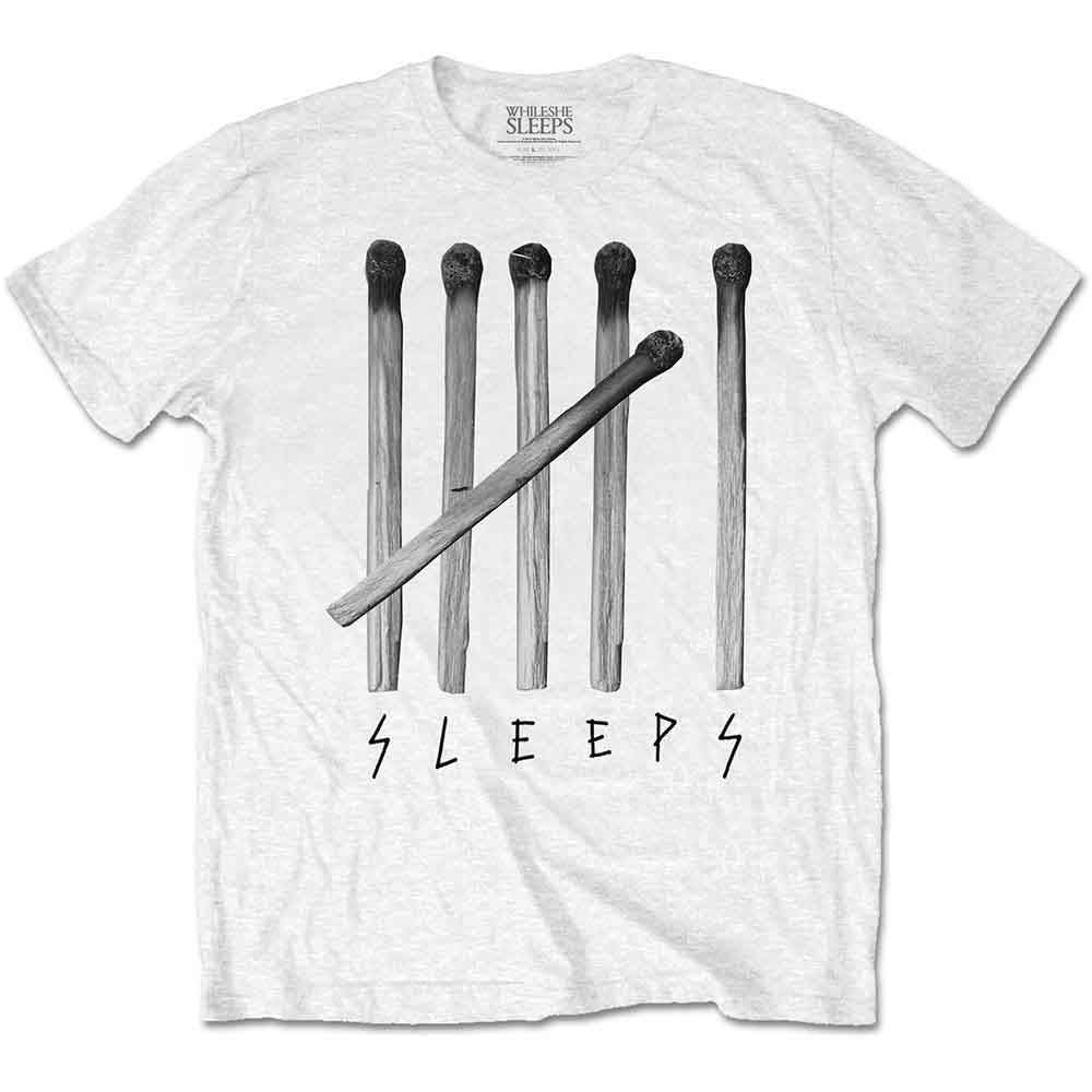 While She Sleeps | Matches - T-Shirt White