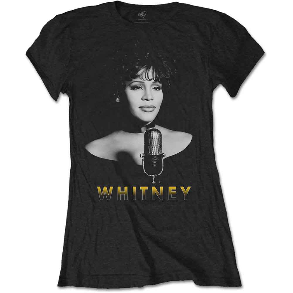 Whitney Houston | Black & White Photo - T-Shirt Black