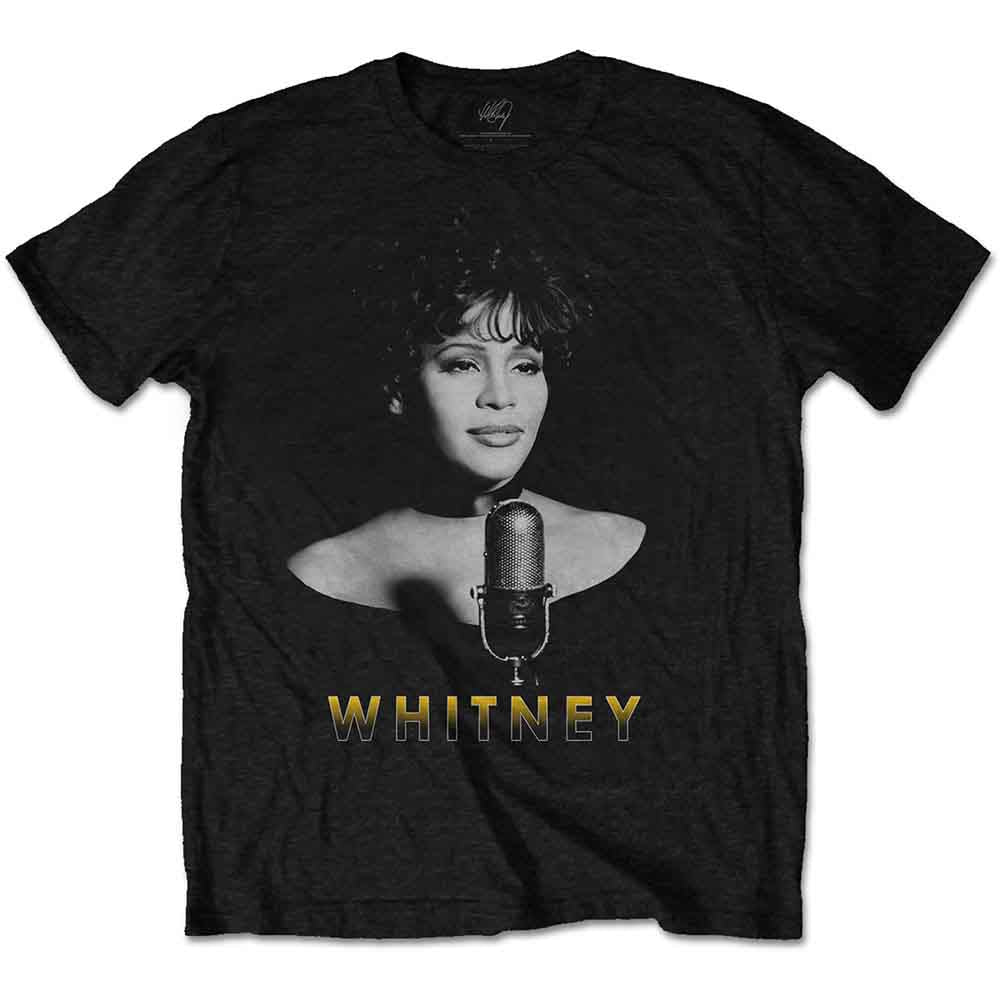 Whitney Houston | Black & White Photo - T-Shirt Black