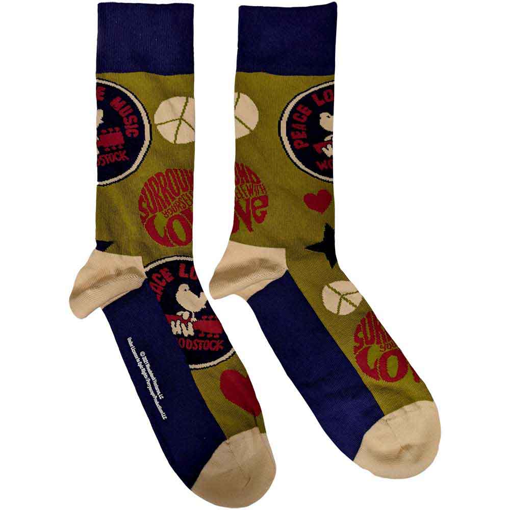 Woodstock | Peace - Love - Music - Socks Green