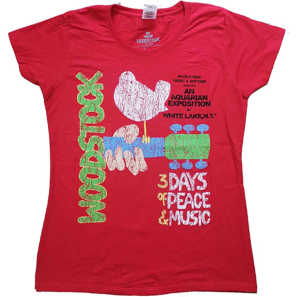 Woodstock | Vintage Classic Poster - T-Shirt Red