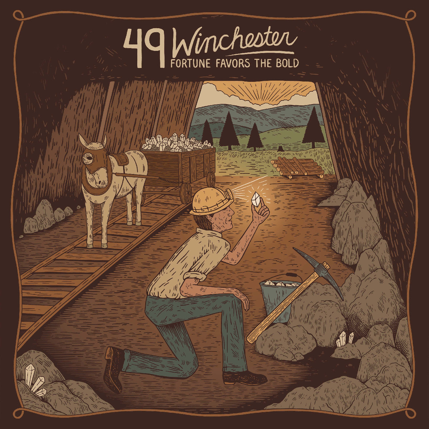 49 Winchester | And Green Splatter Vinyl) Fortune Favors The Bold (Red, Marigold - Vinyl