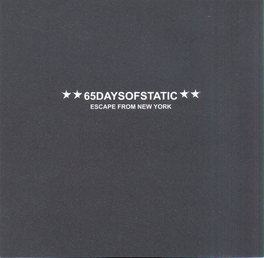 65daysofstatic | Escape From New York (CD+DVD) - CD