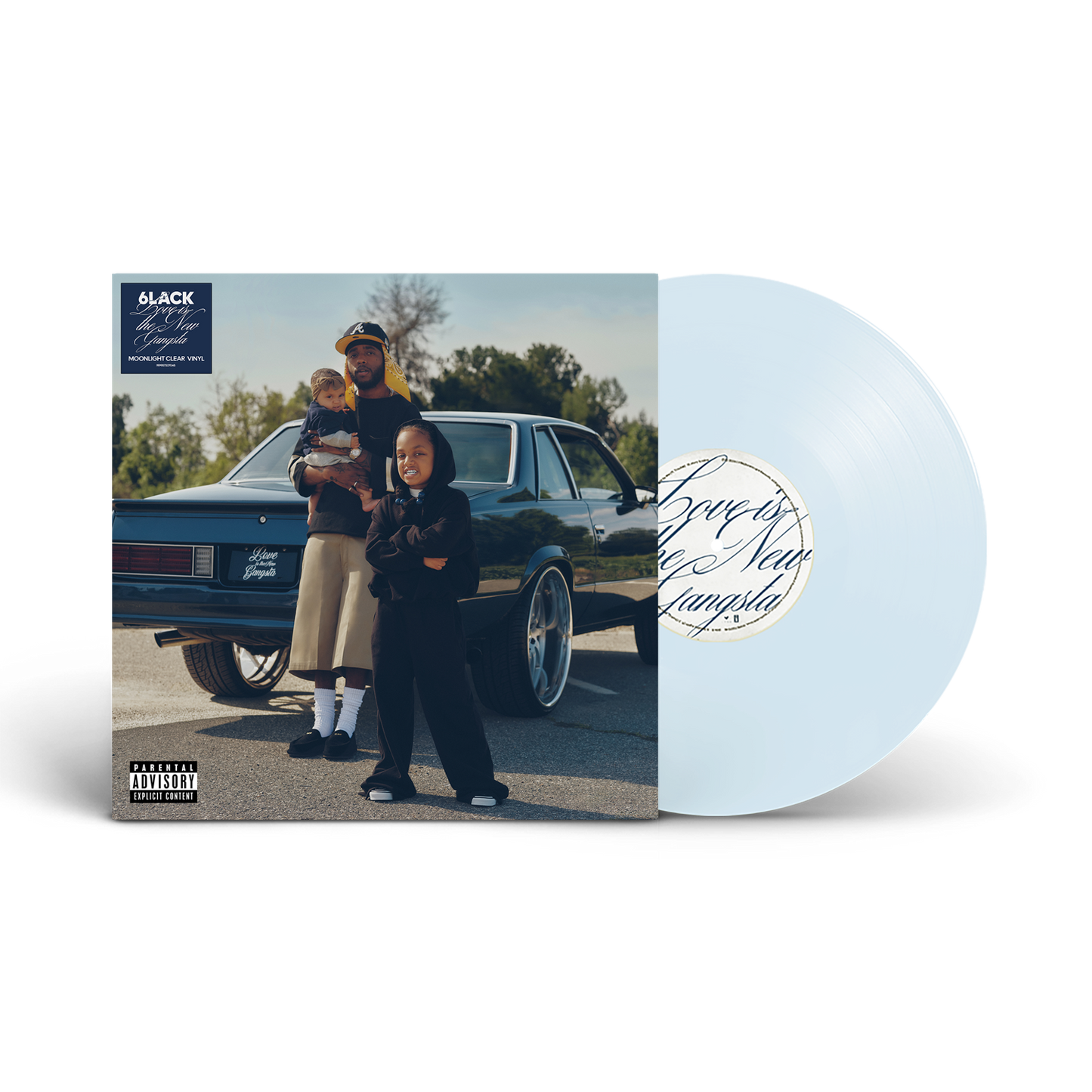 6lack | Love Is The New Gangsta (Alternate Cover) [Moonlight Clear Vinyl] - Vinyl