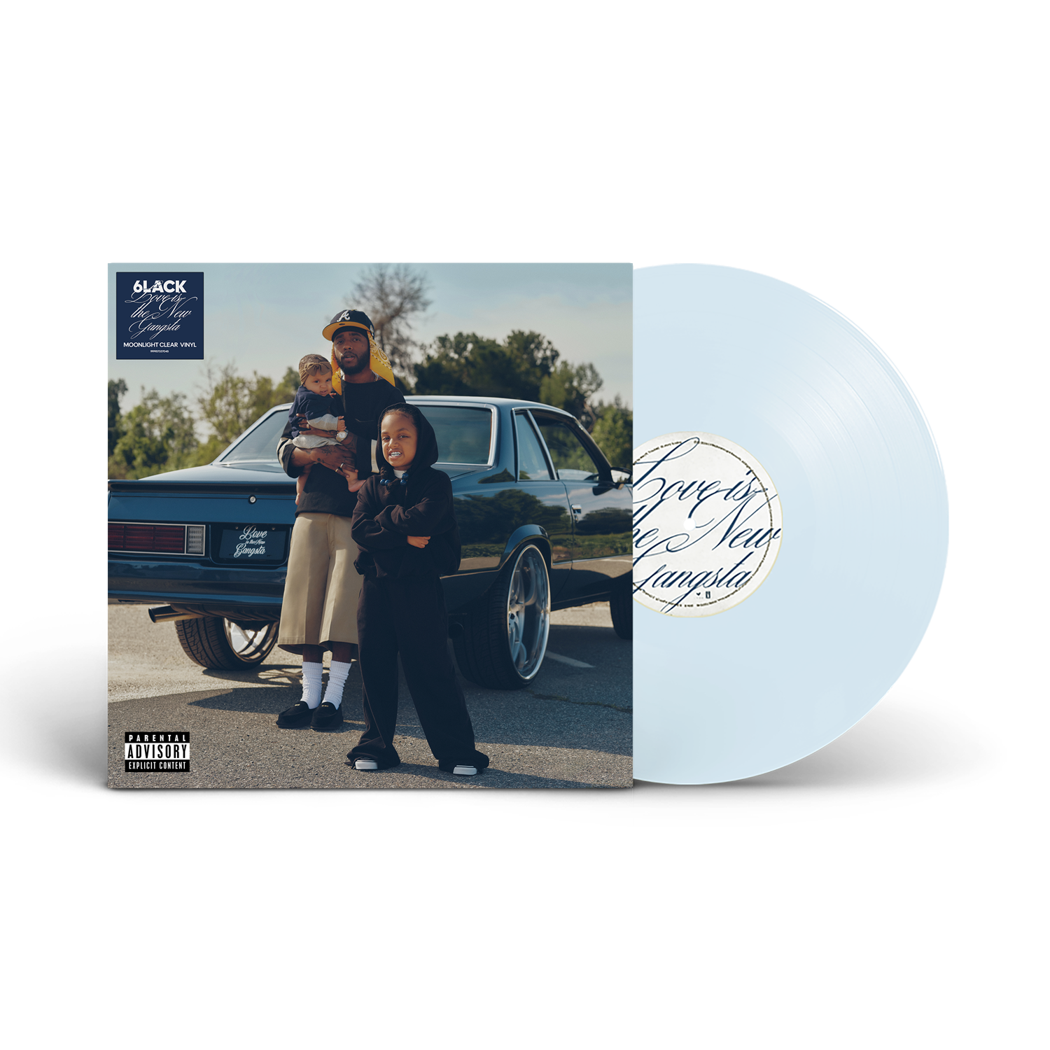 6lack | Love Is The New Gangsta (Alternate Cover) [Moonlight Clear Vinyl] - Vinyl